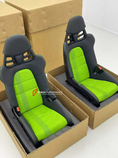 We manufacture custom carbon bucket seats for Porsche models. We offer fully customizable options including an optional memory foam insert, integrated side airbags, electric connectors to seat belts, and a seat occupancy sensor further elevate safety without compromising on a lightweight, durable construction—ensuring you race ahead with unmatched support.

Advantages of Forza Performance Group Bucket Seats:
Fully Customizable Design
Optional Memory Foam Insert

Integrated Side Airbags
Electric Connectors t