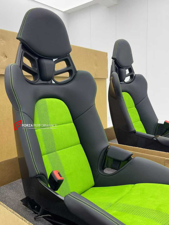 We manufacture custom carbon bucket seats for Porsche models. We offer fully customizable options including an optional memory foam insert, integrated side airbags, electric connectors to seat belts, and a seat occupancy sensor further elevate safety without compromising on a lightweight, durable construction—ensuring you race ahead with unmatched support.

Advantages of Forza Performance Group Bucket Seats:
Fully Customizable Design
Optional Memory Foam Insert

Integrated Side Airbags
Electric Connectors t