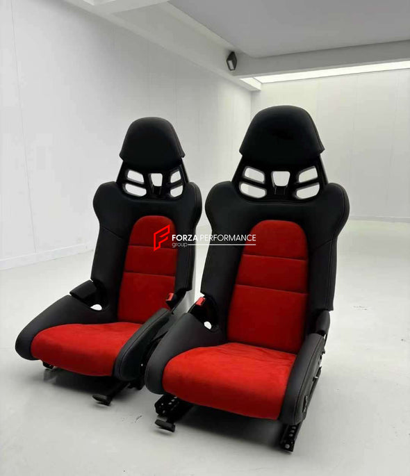 We manufacture custom carbon bucket seats for Porsche models. We offer fully customizable options including an optional memory foam insert, integrated side airbags, electric connectors to seat belts, and a seat occupancy sensor further elevate safety without compromising on a lightweight, durable construction—ensuring you race ahead with unmatched support.

Advantages of Forza Performance Group Bucket Seats:
Fully Customizable Design
Optional Memory Foam Insert

Integrated Side Airbags
Electric Connectors t