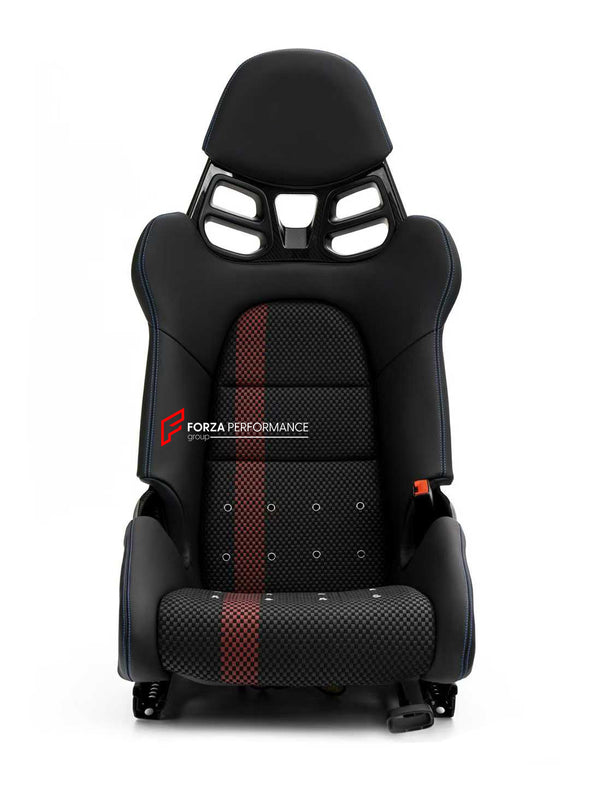 We manufacture custom carbon bucket seats for Porsche models. We offer fully customizable options including an optional memory foam insert, integrated side airbags, electric connectors to seat belts, and a seat occupancy sensor further elevate safety without compromising on a lightweight, durable construction—ensuring you race ahead with unmatched support.

Advantages of Forza Performance Group Bucket Seats:
Fully Customizable Design
Optional Memory Foam Insert

Integrated Side Airbags
Electric Connectors t