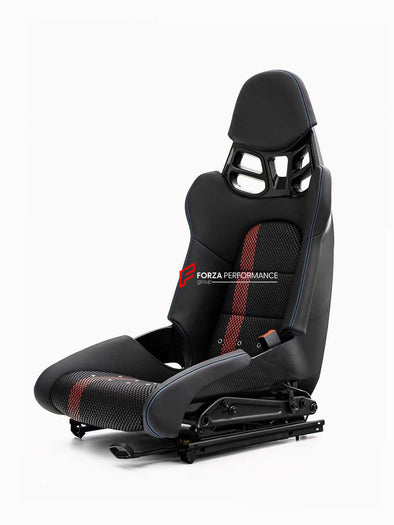 We manufacture custom carbon bucket seats for Porsche models. We offer fully customizable options including an optional memory foam insert, integrated side airbags, electric connectors to seat belts, and a seat occupancy sensor further elevate safety without compromising on a lightweight, durable construction—ensuring you race ahead with unmatched support.

Advantages of Forza Performance Group Bucket Seats:
Fully Customizable Design
Optional Memory Foam Insert

Integrated Side Airbags
Electric Connectors t