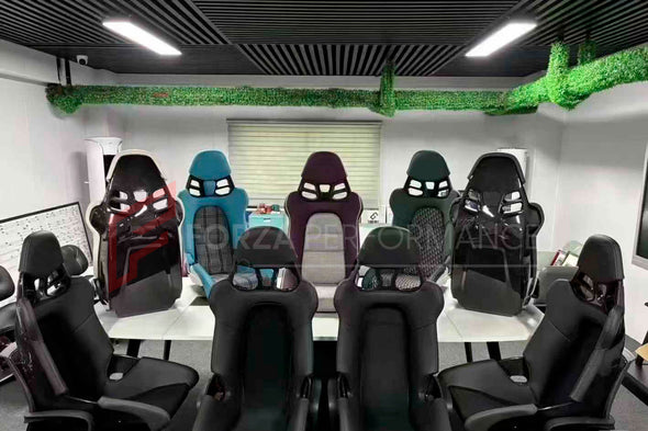 We manufacture custom carbon bucket seats for Porsche models. We offer fully customizable options including an optional memory foam insert, integrated side airbags, electric connectors to seat belts, and a seat occupancy sensor further elevate safety without compromising on a lightweight, durable construction—ensuring you race ahead with unmatched support.

Advantages of Forza Performance Group Bucket Seats:
Fully Customizable Design
Optional Memory Foam Insert

Integrated Side Airbags
Electric Connectors t