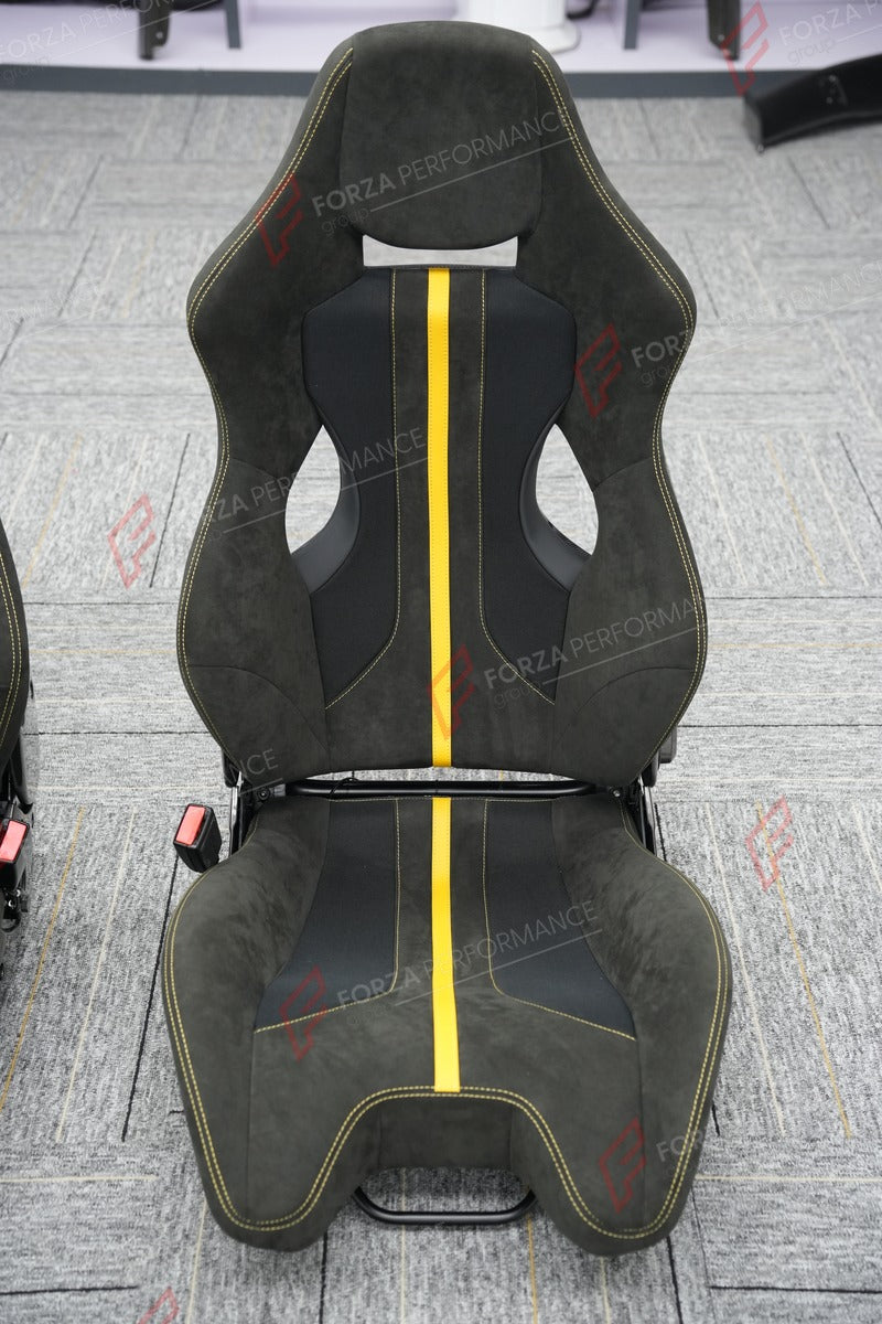 CARBON BUCKET SEATS LWCB for FERRARI 296 360 458 488 512 812 F355 F430 SF90 12CILINDRI CALIFORNIA PORTOFINO PUROSANGUE ROMA

A single seat can be sold, purchasing a pair is not required.

All bucket seats photos on our website are real images of the actual product.

We produce custom carbon bucket seats for every Ferrari models. We offer fully customizable options.

Custom Options:

Cushion Inserts: Custom Design
Finishing Options: Alcantara, Leather, Cloth
Logo Options: Custom Logo by your request
Seats sh