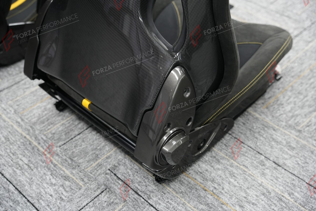 CARBON BUCKET SEATS LWCB for FERRARI 296 360 458 488 512 812 F355 F430 SF90 12CILINDRI CALIFORNIA PORTOFINO PUROSANGUE ROMA

A single seat can be sold, purchasing a pair is not required.

All bucket seats photos on our website are real images of the actual product.

We produce custom carbon bucket seats for every Ferrari models. We offer fully customizable options.

Custom Options:

Cushion Inserts: Custom Design
Finishing Options: Alcantara, Leather, Cloth
Logo Options: Custom Logo by your request
Seats sh