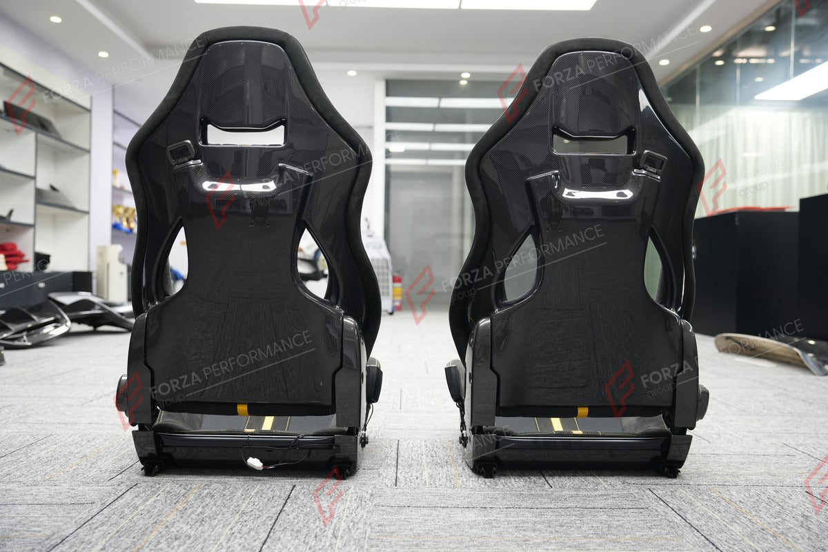 CARBON BUCKET SEATS LWCB for FERRARI 296 360 458 488 512 812 F355 F430 SF90 12CILINDRI CALIFORNIA PORTOFINO PUROSANGUE ROMA

A single seat can be sold, purchasing a pair is not required.

All bucket seats photos on our website are real images of the actual product.

We produce custom carbon bucket seats for every Ferrari models. We offer fully customizable options.

Custom Options:

Cushion Inserts: Custom Design
Finishing Options: Alcantara, Leather, Cloth
Logo Options: Custom Logo by your request
Seats sh