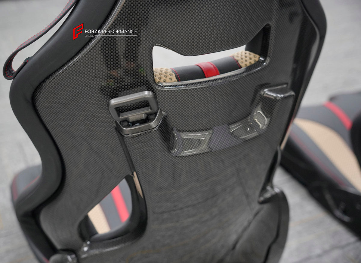 CARBON BUCKET SEATS LWCB for FERRARI 296 360 458 488 512 812 F355 F430 SF90 12CILINDRI CALIFORNIA PORTOFINO PUROSANGUE ROMA

A single seat can be sold, purchasing a pair is not required.

All bucket seats photos on our website are real images of the actual product.

We produce custom carbon bucket seats for every Ferrari models. We offer fully customizable options.

Custom Options:

Cushion Inserts: Custom Design
Finishing Options: Alcantara, Leather, Cloth
Logo Options: Custom Logo by your request
Seats sh