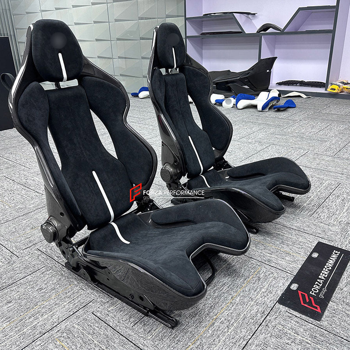 CARBON BUCKET SEATS LWCB for FERRARI 458 488 812 F8 F12

A single seat can be sold, purchasing a pair is not required.

All bucket seats photos on our website are real images of the actual product.

We produce custom carbon bucket seats for every Ferrari models. We offer fully customizable options.

Custom Options:

Cushion Inserts: Custom Design
Finishing Options: Alcantara, Leather, Cloth
Logo Options: Custom Logo by your request
Seats shell material: Dry Carbon

NOTE: Professional installation is require