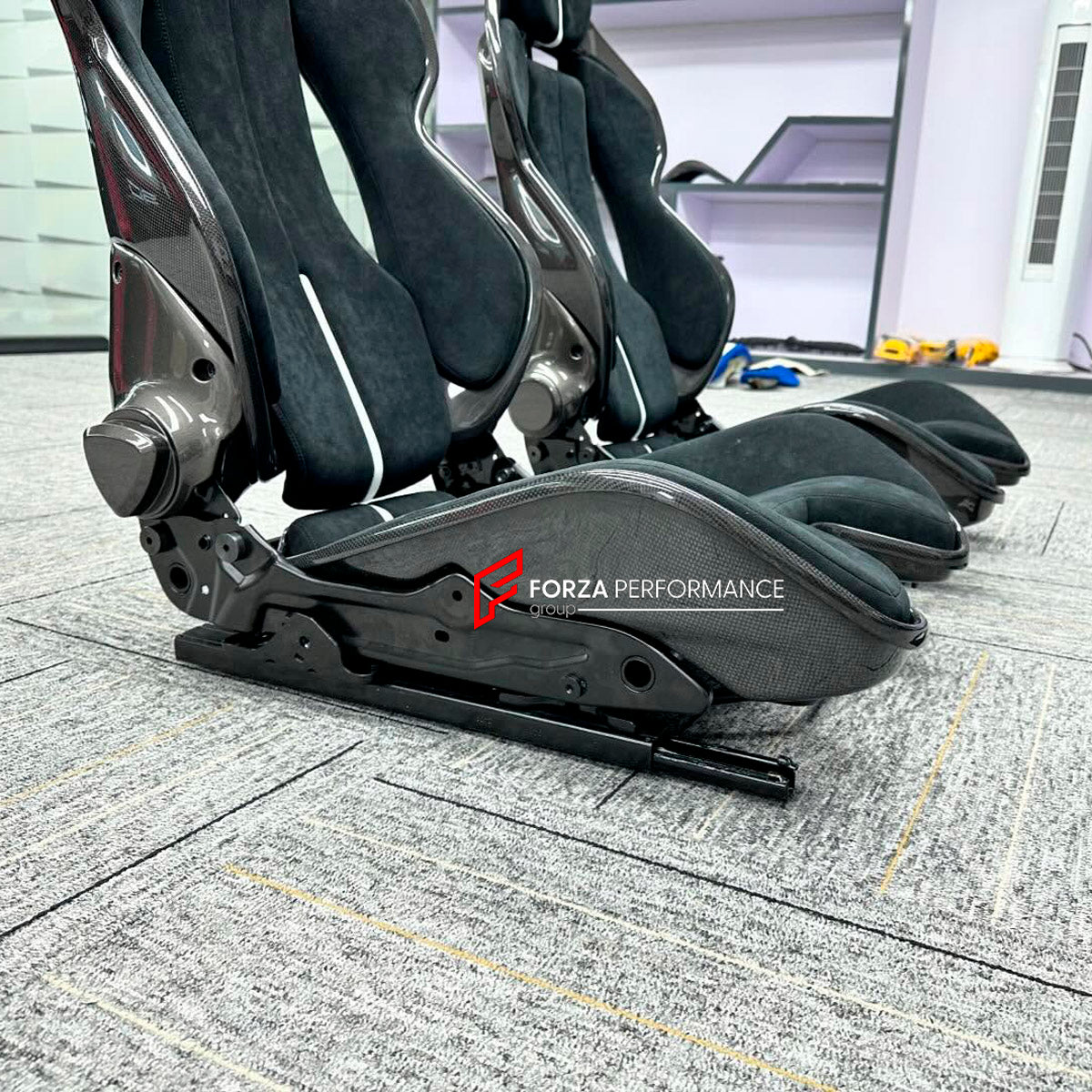 CARBON BUCKET SEATS LWCB for FERRARI 458 488 812 F8 F12

A single seat can be sold, purchasing a pair is not required.

All bucket seats photos on our website are real images of the actual product.

We produce custom carbon bucket seats for every Ferrari models. We offer fully customizable options.

Custom Options:

Cushion Inserts: Custom Design
Finishing Options: Alcantara, Leather, Cloth
Logo Options: Custom Logo by your request
Seats shell material: Dry Carbon

NOTE: Professional installation is require