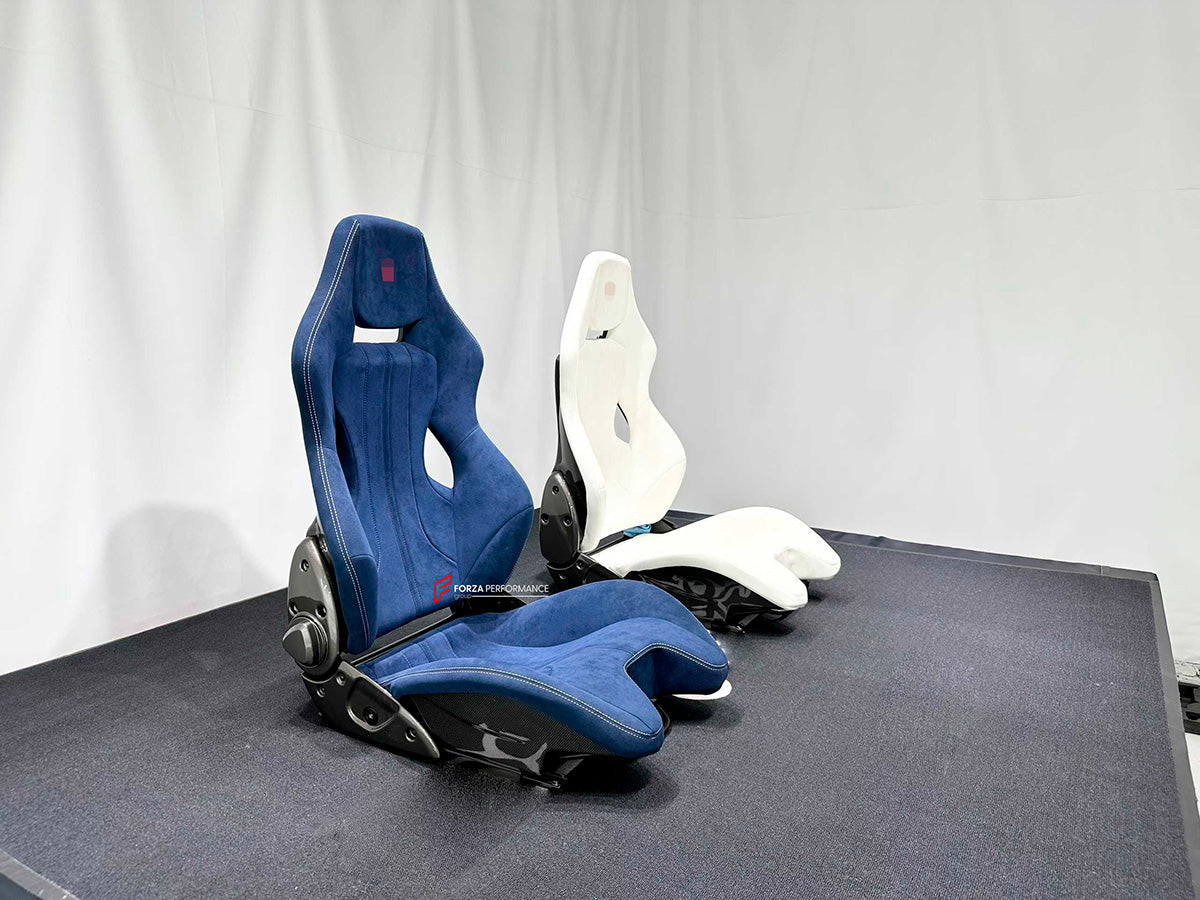 CARBON BUCKET SEATS LWCB for FERRARI F430 2005 - 2009

A single seat can be sold, purchasing a pair is not required.

All bucket seats photos on our website are real images of the actual product.

We produce custom carbon bucket seats for every Ferrari models. We offer fully customizable options.

Custom Options:

Cushion Inserts: Custom Design
Finishing Options: Alcantara, Leather, Cloth
Logo Options: Custom Logo by your request

Seats shell material: Dry Carbon

NOTE: Professional installation is required
