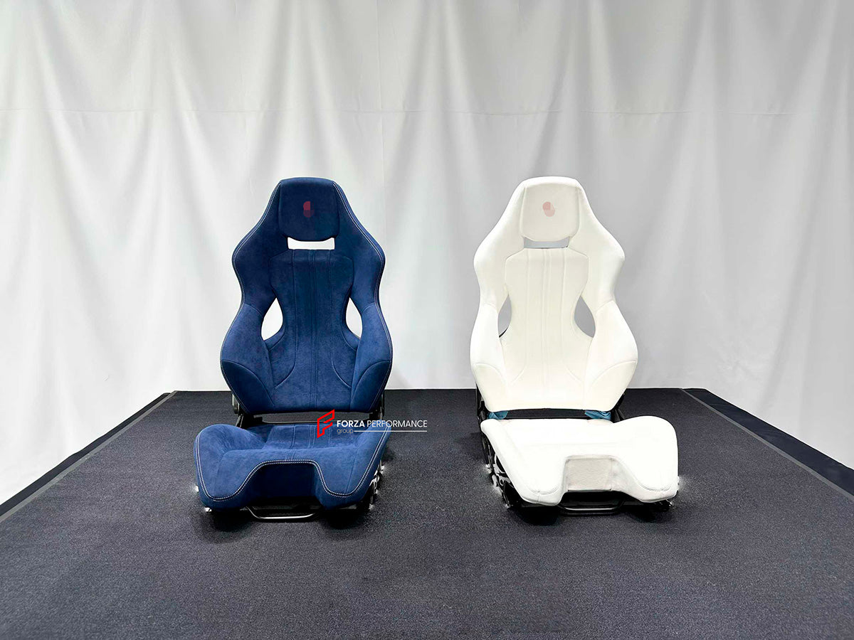 CARBON BUCKET SEATS LWCB for FERRARI F430 2005 - 2009

A single seat can be sold, purchasing a pair is not required.

All bucket seats photos on our website are real images of the actual product.

We produce custom carbon bucket seats for every Ferrari models. We offer fully customizable options.

Custom Options:

Cushion Inserts: Custom Design
Finishing Options: Alcantara, Leather, Cloth
Logo Options: Custom Logo by your request

Seats shell material: Dry Carbon

NOTE: Professional installation is required