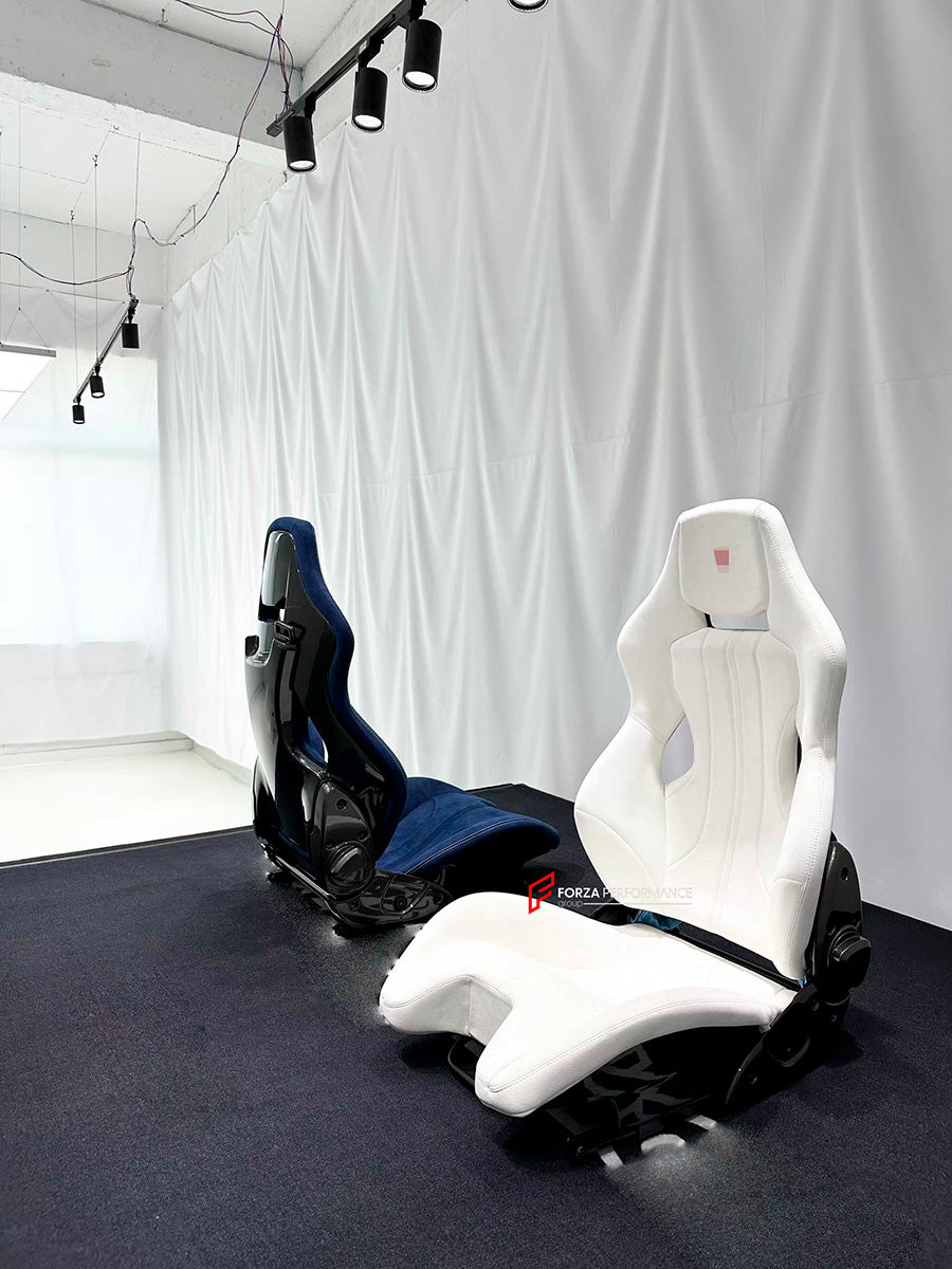 CARBON BUCKET SEATS LWCB for FERRARI F430 2005 - 2009

A single seat can be sold, purchasing a pair is not required.

All bucket seats photos on our website are real images of the actual product.

We produce custom carbon bucket seats for every Ferrari models. We offer fully customizable options.

Custom Options:

Cushion Inserts: Custom Design
Finishing Options: Alcantara, Leather, Cloth
Logo Options: Custom Logo by your request

Seats shell material: Dry Carbon

NOTE: Professional installation is required