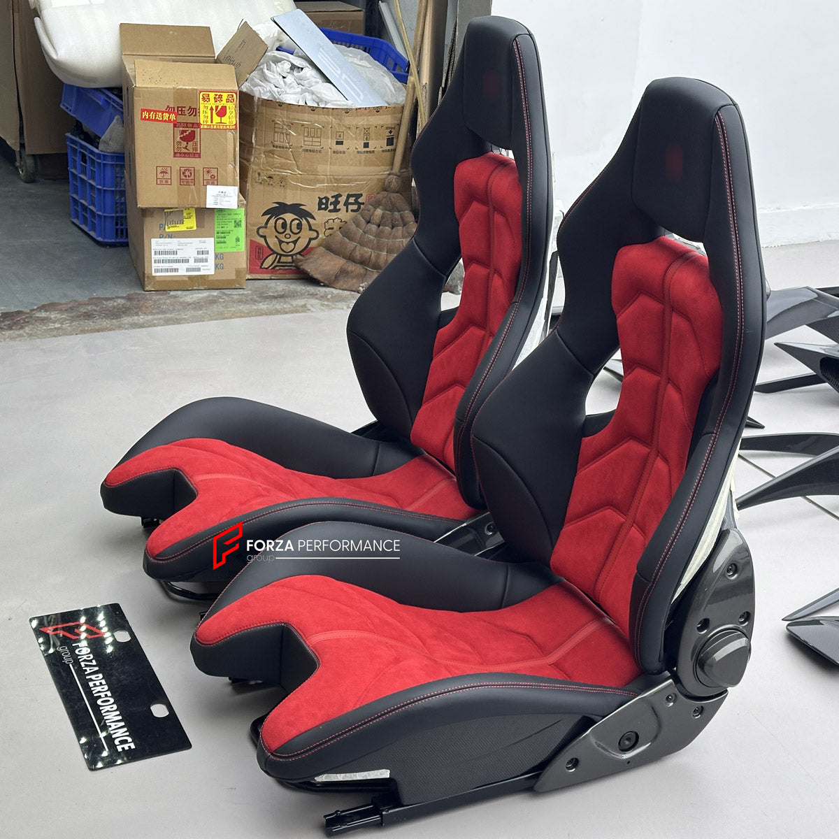 CARBON BUCKET SEATS LWCB for FERRARI F430 2005 - 2009

A single seat can be sold, purchasing a pair is not required.

All bucket seats photos on our website are real images of the actual product.

We produce custom carbon bucket seats for Ferrari F430 2005 - 2009. We offer fully customizable options.

Custom Options:

Cushion Inserts: Custom Design
Finishing Options: Alcantara, Leather, Cloth
Logo Options: Custom Logo by your request
Seats shell material: Carbon

NOTE: Professional installation is required.
