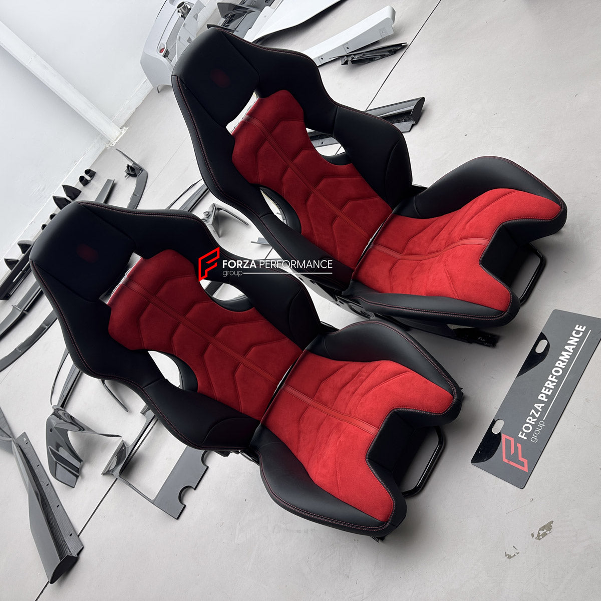 CARBON BUCKET SEATS LWCB for FERRARI F430 2005 - 2009

A single seat can be sold, purchasing a pair is not required.

All bucket seats photos on our website are real images of the actual product.

We produce custom carbon bucket seats for Ferrari F430 2005 - 2009. We offer fully customizable options.

Custom Options:

Cushion Inserts: Custom Design
Finishing Options: Alcantara, Leather, Cloth
Logo Options: Custom Logo by your request
Seats shell material: Carbon

NOTE: Professional installation is required.