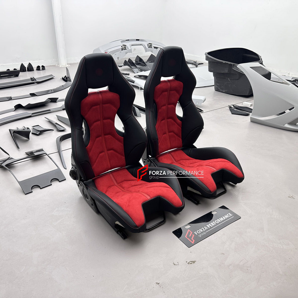 CARBON BUCKET SEATS LWCB for FERRARI F430 2005 - 2009

A single seat can be sold, purchasing a pair is not required.

All bucket seats photos on our website are real images of the actual product.

We produce custom carbon bucket seats for Ferrari F430 2005 - 2009. We offer fully customizable options.

Custom Options:

Cushion Inserts: Custom Design
Finishing Options: Alcantara, Leather, Cloth
Logo Options: Custom Logo by your request
Seats shell material: Carbon

NOTE: Professional installation is required.