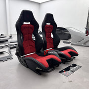 CARBON BUCKET SEATS LWCB for FERRARI F430 2005 - 2009

A single seat can be sold, purchasing a pair is not required.

All bucket seats photos on our website are real images of the actual product.

We produce custom carbon bucket seats for Ferrari F430 2005 - 2009. We offer fully customizable options.

Custom Options:

Cushion Inserts: Custom Design
Finishing Options: Alcantara, Leather, Cloth
Logo Options: Custom Logo by your request
Seats shell material: Carbon

NOTE: Professional installation is required.