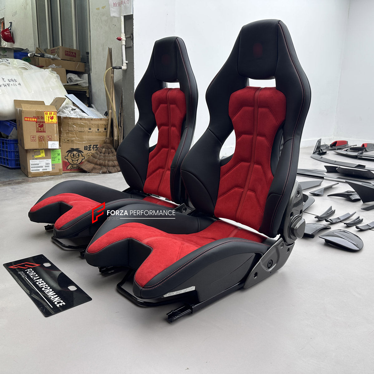 CARBON BUCKET SEATS LWCB for FERRARI F430 2005 - 2009

A single seat can be sold, purchasing a pair is not required.

All bucket seats photos on our website are real images of the actual product.

We produce custom carbon bucket seats for Ferrari F430 2005 - 2009. We offer fully customizable options.

Custom Options:

Cushion Inserts: Custom Design
Finishing Options: Alcantara, Leather, Cloth
Logo Options: Custom Logo by your request
Seats shell material: Carbon

NOTE: Professional installation is required.
