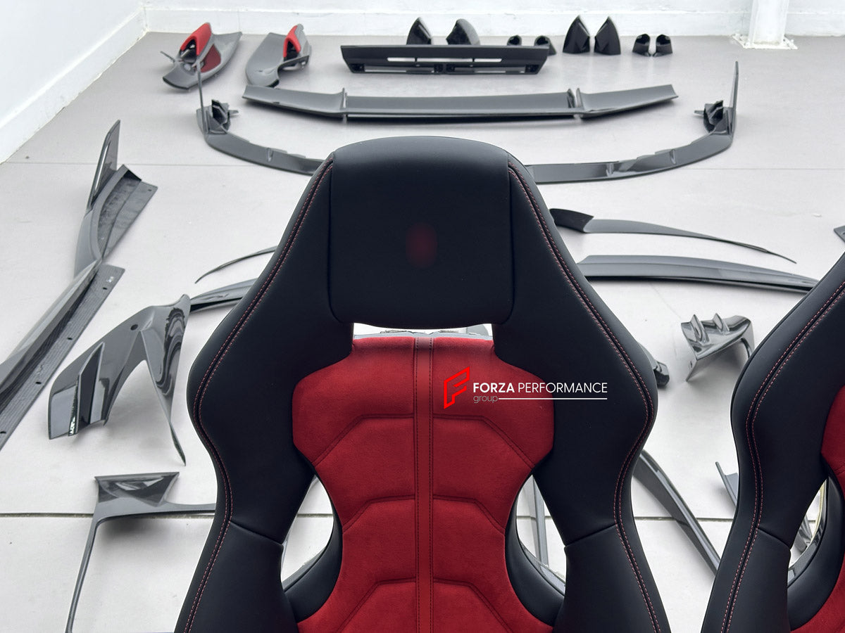 CARBON BUCKET SEATS LWCB for FERRARI F430 2005 - 2009

A single seat can be sold, purchasing a pair is not required.

All bucket seats photos on our website are real images of the actual product.

We produce custom carbon bucket seats for Ferrari F430 2005 - 2009. We offer fully customizable options.

Custom Options:

Cushion Inserts: Custom Design
Finishing Options: Alcantara, Leather, Cloth
Logo Options: Custom Logo by your request
Seats shell material: Carbon

NOTE: Professional installation is required.