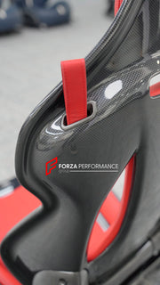CARBON BUCKET SEATS LWCB for FERRARI F430 SPIDER 2005 - 2009

A single seat can be sold, purchasing a pair is not required.

All bucket seats photos on our website are real images of the actual product.

We produce custom carbon bucket seats for every Ferrari models. We offer fully customizable options.

Custom Options:

Cushion Inserts: Custom Design
Finishing Options: Alcantara, Leather, Cloth
Logo Options: Custom Logo by your request
Seats shell material: Dry Carbon

NOTE: Professional installation is re