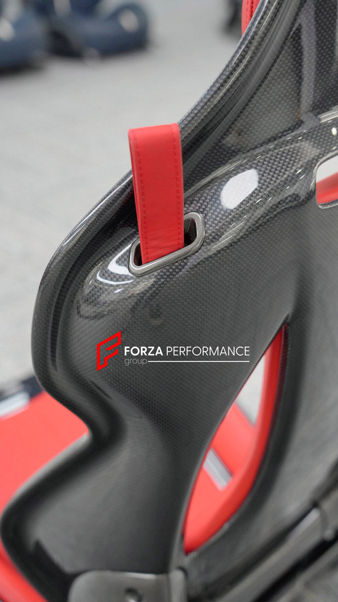 CARBON BUCKET SEATS LWCB for FERRARI F430 SPIDER 2005 - 2009

A single seat can be sold, purchasing a pair is not required.

All bucket seats photos on our website are real images of the actual product.

We produce custom carbon bucket seats for every Ferrari models. We offer fully customizable options.

Custom Options:

Cushion Inserts: Custom Design
Finishing Options: Alcantara, Leather, Cloth
Logo Options: Custom Logo by your request
Seats shell material: Dry Carbon

NOTE: Professional installation is re