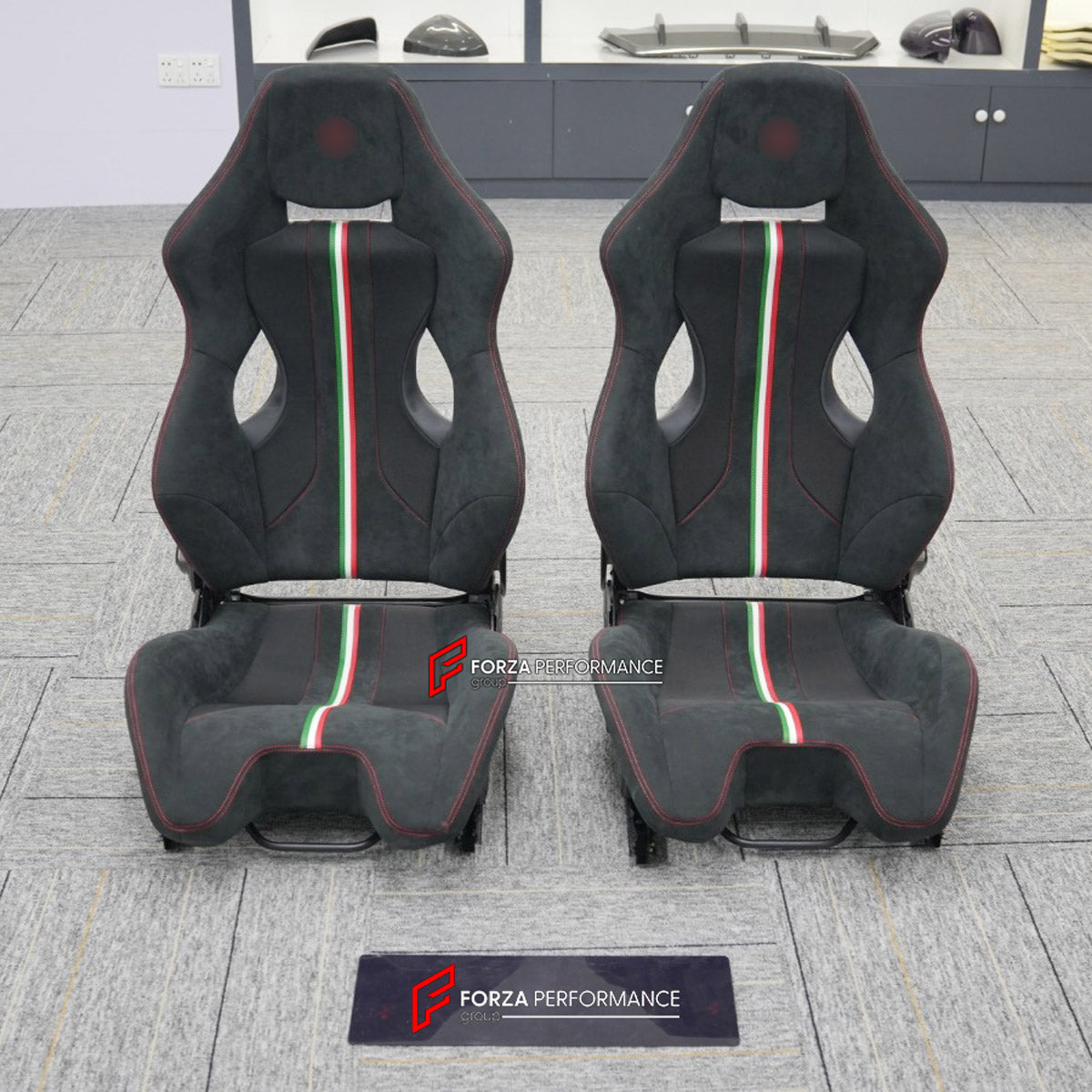CARBON BUCKET SEATS LWCB for FERRARI F430 SPIDER 2005 - 2009

A single seat can be sold, purchasing a pair is not required.

All bucket seats photos on our website are real images of the actual product.

We produce custom carbon bucket seats for every Ferrari models. We offer fully customizable options.

Custom Options:

Cushion Inserts: Custom Design
Finishing Options: Alcantara, Leather, Cloth
Logo Options: Custom Logo by your request
Seats shell material: Dry Carbon

NOTE: Professional installation is re
