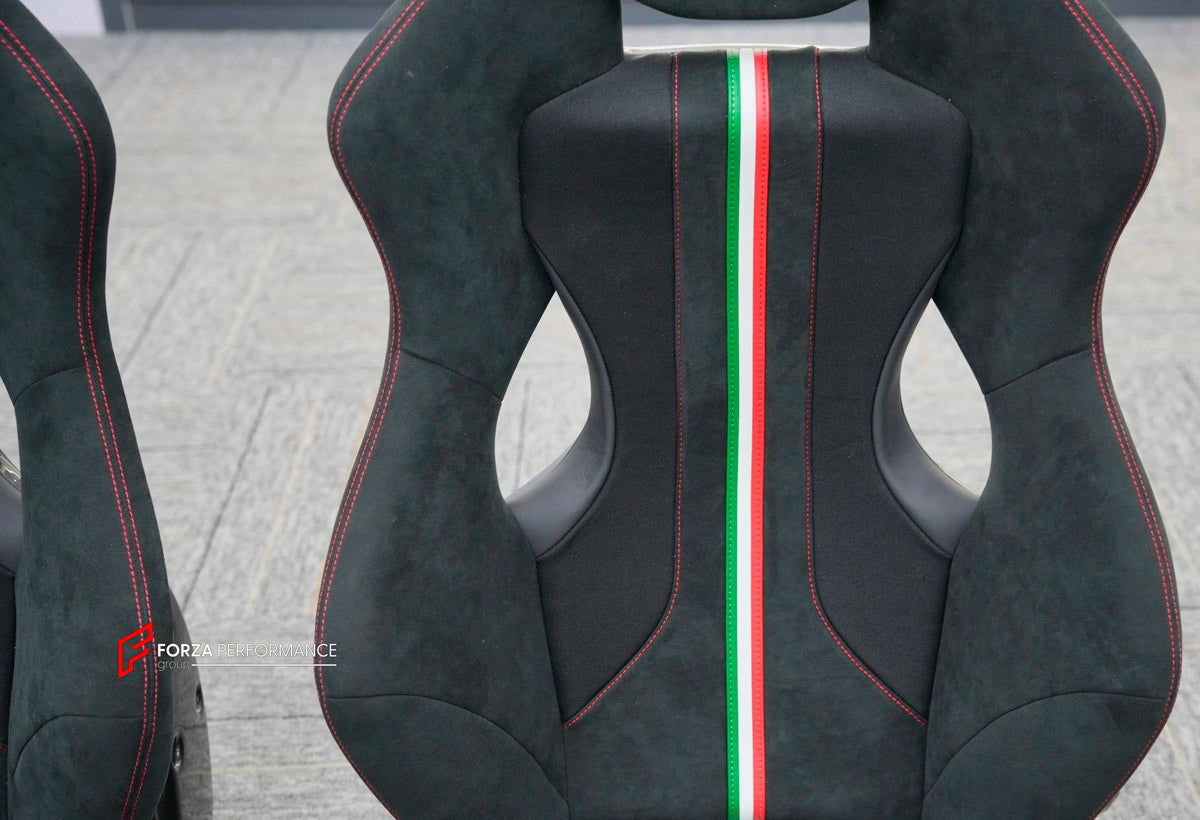 CARBON BUCKET SEATS LWCB for FERRARI F430 SPIDER 360 MODENA 458 ITALIA 488 GTB PISTA 812 GTS SUPERFAST F12 BERLINETTA F8 TRIBUTO 296 SF90 STRADALE PORTOFINO M CALIFORNIA T  PUROSANGUE ROMA 12CILINDRI

A single seat can be sold, purchasing a pair is not required.

All bucket seats photos on our website are real images of the actual product.

We produce custom carbon bucket seats for every Ferrari models. We offer fully customizable options.

Custom Options:

Cushion Inserts: Custom Design
Finishing Options: 