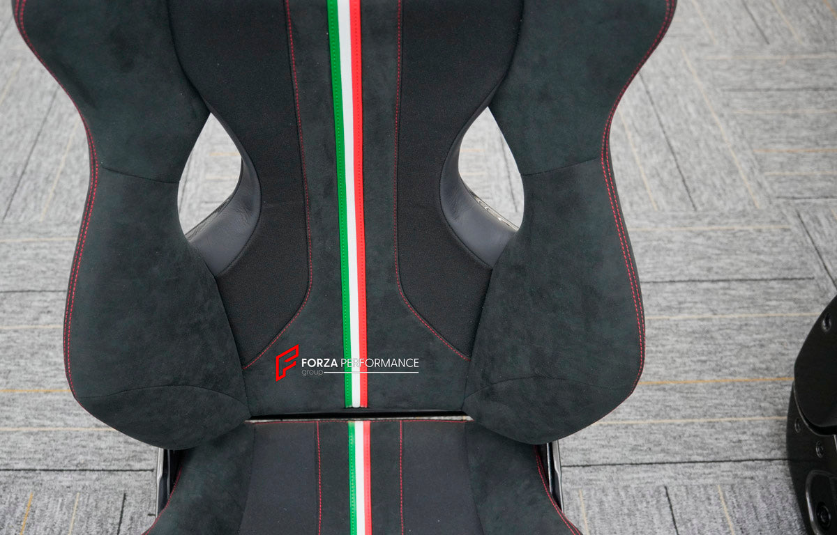 CARBON BUCKET SEATS LWCB for FERRARI F430 SPIDER 360 MODENA 458 ITALIA 488 GTB PISTA 812 GTS SUPERFAST F12 BERLINETTA F8 TRIBUTO 296 SF90 STRADALE PORTOFINO M CALIFORNIA T  PUROSANGUE ROMA 12CILINDRI

A single seat can be sold, purchasing a pair is not required.

All bucket seats photos on our website are real images of the actual product.

We produce custom carbon bucket seats for every Ferrari models. We offer fully customizable options.

Custom Options:

Cushion Inserts: Custom Design
Finishing Options: 