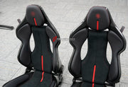 CARBON BUCKET SEATS LWCB for FERRARI F430 SPIDER 2005 - 2009

A single seat can be sold, purchasing a pair is not required.

All bucket seats photos on our website are real images of the actual product.

We produce custom carbon bucket seats for every Ferrari models. We offer fully customizable options.

Custom Options:

Cushion Inserts: Custom Design
Finishing Options: Alcantara, Leather, Cloth
Logo Options: Custom Logo by your request
Seats shell material: Dry Carbon

NOTE: Professional installation is re