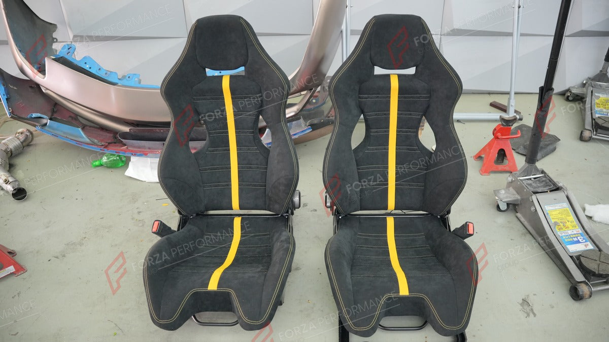 CARBON BUCKET SEATS LWCB for LAMBORGHINI AVENTADOR GALLARDO HURACAN REVUELTO TEMERARIO URUS

A single seat can be sold, purchasing a pair is not required.

All bucket seats photos on our website are real images of the actual product.

We produce custom carbon bucket seats for every Lamborghini models. We offer fully customizable options.

Custom Options:

Cushion Inserts: Custom Design
Finishing Options: Alcantara, Leather, Cloth
Logo Options: Custom Logo by your request
Seats shell material: Carbon

NOTE: 