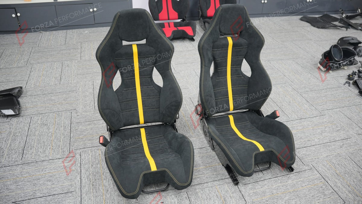 CARBON BUCKET SEATS LWCB for LAMBORGHINI AVENTADOR GALLARDO HURACAN REVUELTO TEMERARIO URUS

A single seat can be sold, purchasing a pair is not required.

All bucket seats photos on our website are real images of the actual product.

We produce custom carbon bucket seats for every Lamborghini models. We offer fully customizable options.

Custom Options:

Cushion Inserts: Custom Design
Finishing Options: Alcantara, Leather, Cloth
Logo Options: Custom Logo by your request
Seats shell material: Carbon

NOTE: 