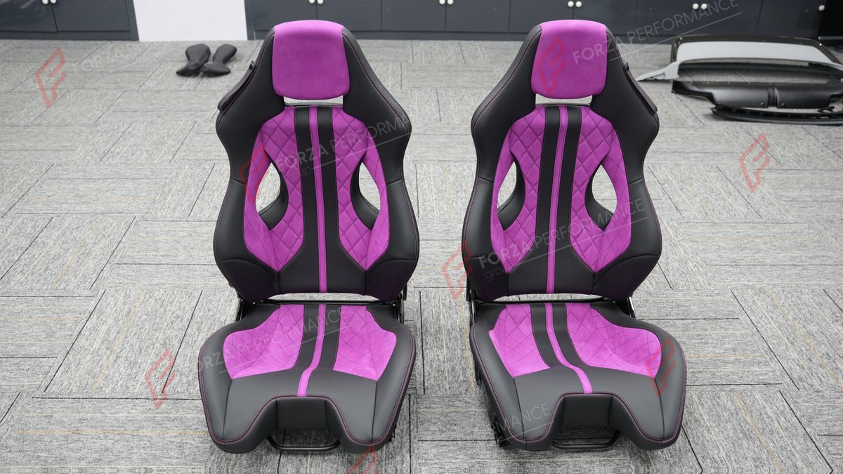 CARBON BUCKET SEATS LWCB for LOTUS ELISE EMIRA EVORA EXIGE

A single seat can be sold, purchasing a pair is not required.

All bucket seats photos on our website are real images of the actual product.

We produce custom carbon bucket seats for every Lotus models. We offer fully customizable options.

Custom Options:

Cushion Inserts: Custom Design
Finishing Options: Alcantara, Leather, Cloth
Logo Options: Custom Logo by your request
Seats shell material: Carbon

NOTE: Professional installation is required.
