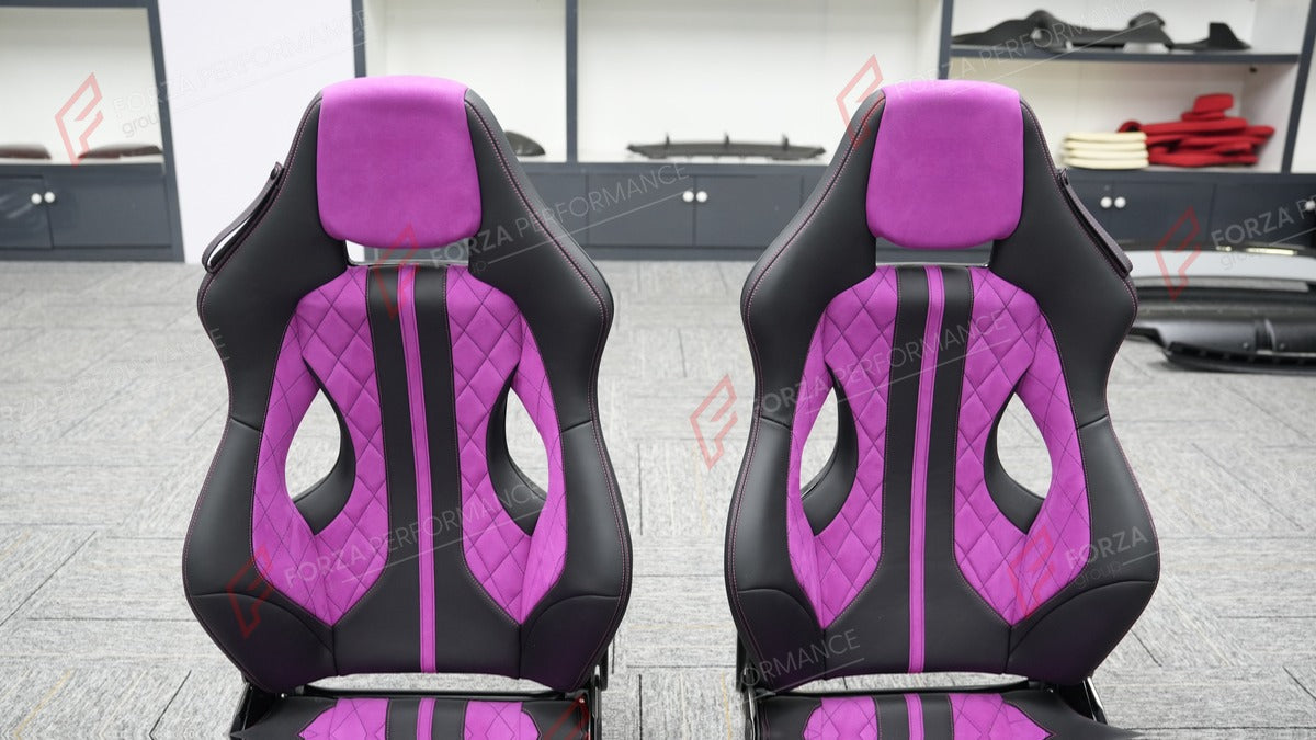 CARBON BUCKET SEATS LWCB for LOTUS ELISE EMIRA EVORA EXIGE

A single seat can be sold, purchasing a pair is not required.

All bucket seats photos on our website are real images of the actual product.

We produce custom carbon bucket seats for every Lotus models. We offer fully customizable options.

Custom Options:

Cushion Inserts: Custom Design
Finishing Options: Alcantara, Leather, Cloth
Logo Options: Custom Logo by your request
Seats shell material: Carbon

NOTE: Professional installation is required.

