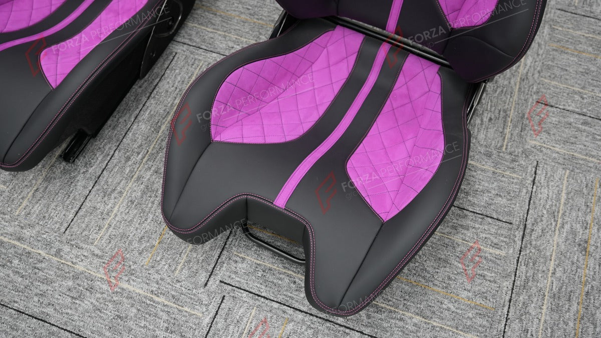 CARBON BUCKET SEATS LWCB for LOTUS ELISE EMIRA EVORA EXIGE

A single seat can be sold, purchasing a pair is not required.

All bucket seats photos on our website are real images of the actual product.

We produce custom carbon bucket seats for every Lotus models. We offer fully customizable options.

Custom Options:

Cushion Inserts: Custom Design
Finishing Options: Alcantara, Leather, Cloth
Logo Options: Custom Logo by your request
Seats shell material: Carbon

NOTE: Professional installation is required.
