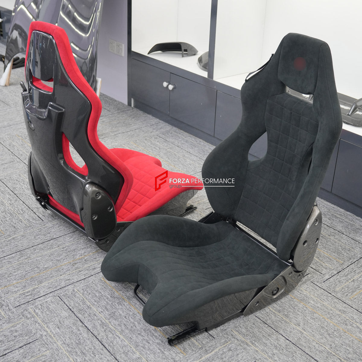 CARBON BUCKET SEATS LWCB for LOTUS ELISE EMIRA EVORA EXIGE

A single seat can be sold, purchasing a pair is not required.

All bucket seats photos on our website are real images of the actual product.

We produce custom carbon bucket seats for every Lotus models. We offer fully customizable options.

Custom Options:

Cushion Inserts: Custom Design
Finishing Options: Alcantara, Leather, Cloth
Logo Options: Custom Logo by your request
Seats shell material: Carbon

NOTE: Professional installation is required.
