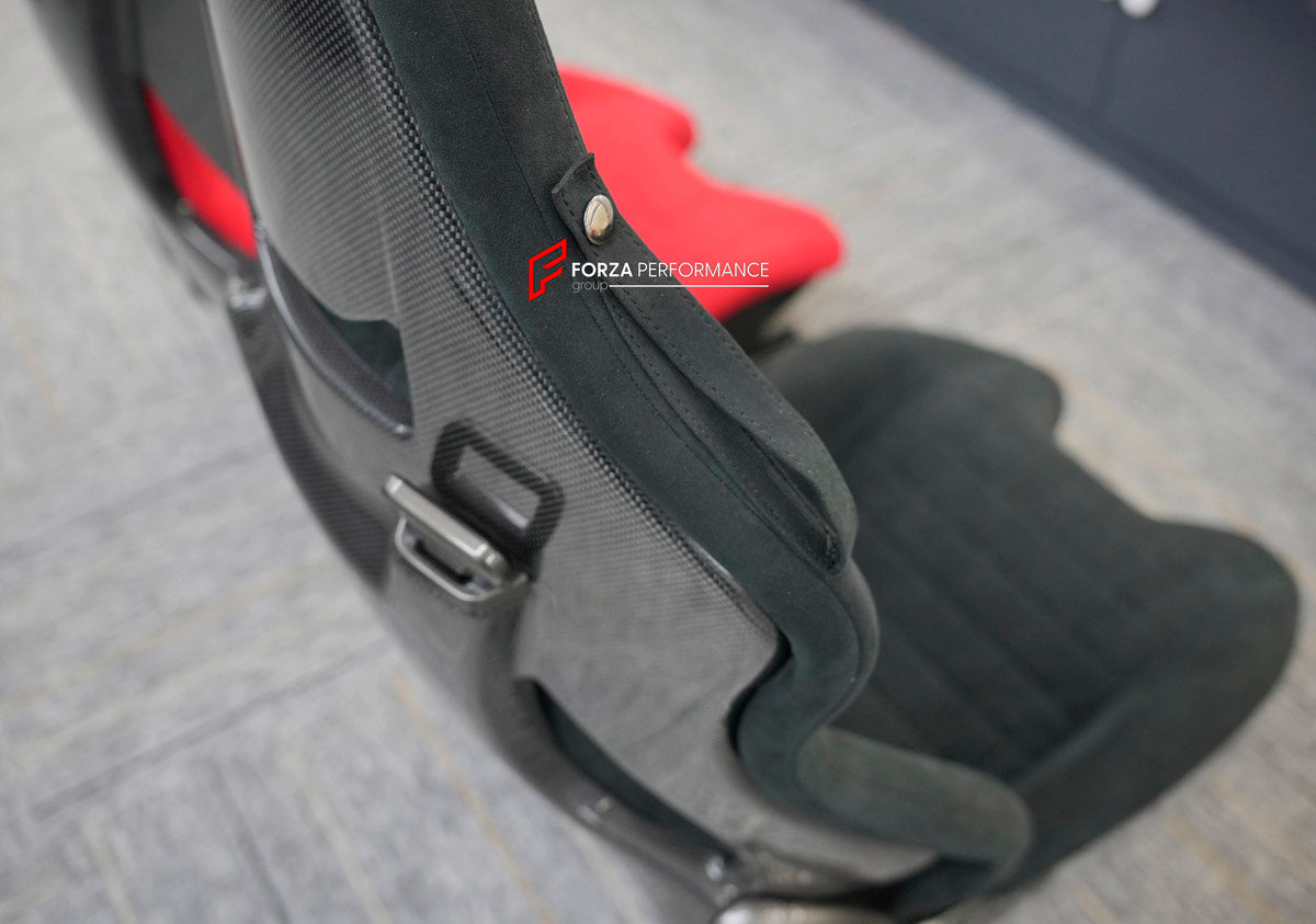 CARBON BUCKET SEATS LWCB for LOTUS ELISE EMIRA EVORA EXIGE

A single seat can be sold, purchasing a pair is not required.

All bucket seats photos on our website are real images of the actual product.

We produce custom carbon bucket seats for every Lotus models. We offer fully customizable options.

Custom Options:

Cushion Inserts: Custom Design
Finishing Options: Alcantara, Leather, Cloth
Logo Options: Custom Logo by your request
Seats shell material: Carbon

NOTE: Professional installation is required.
