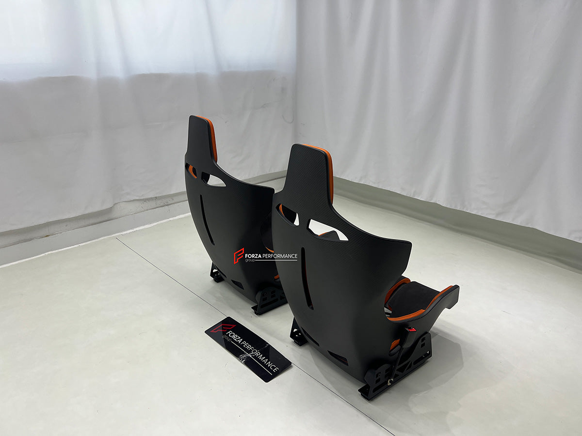 CARBON BUCKET SEATS LWCB for MCLAREN 650S 2014 - 2017

A single seat can be sold, purchasing a pair is not required.

All bucket seats photos on our website are real images of the actual product.

We produce custom carbon bucket seats for every Ferrari models. We offer fully customizable options.

Custom Options:

Cushion Inserts:&nbsp;Custom Design
Finishing Options:&nbsp;Alcantara, Leather, Cloth
Logo Options:&nbsp;Custom Logo by your request

Seats shell material:&nbsp;Dry Carbon

NOTE: Professional inst