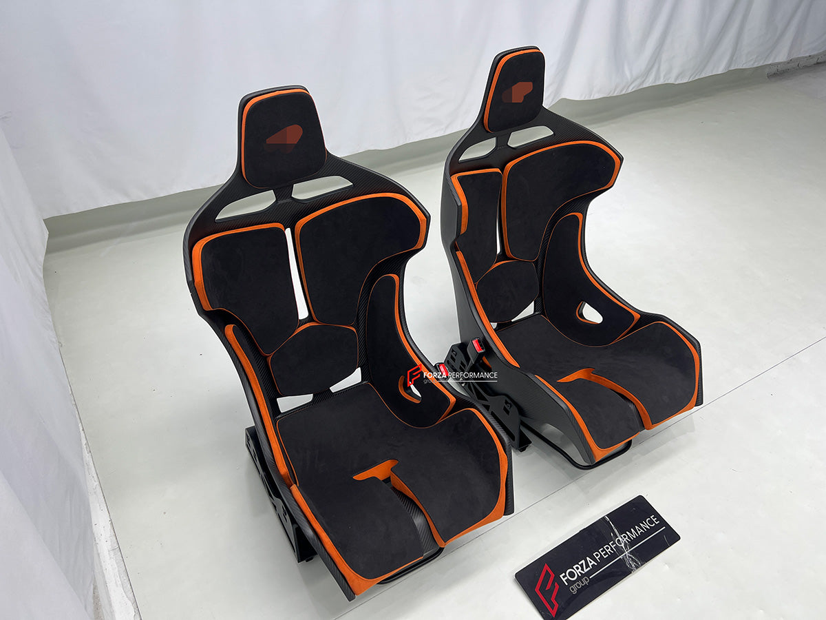CARBON BUCKET SEATS LWCB for MCLAREN 650S 2014 - 2017

A single seat can be sold, purchasing a pair is not required.

All bucket seats photos on our website are real images of the actual product.

We produce custom carbon bucket seats for every Ferrari models. We offer fully customizable options.

Custom Options:

Cushion Inserts:&nbsp;Custom Design
Finishing Options:&nbsp;Alcantara, Leather, Cloth
Logo Options:&nbsp;Custom Logo by your request

Seats shell material:&nbsp;Dry Carbon

NOTE: Professional inst