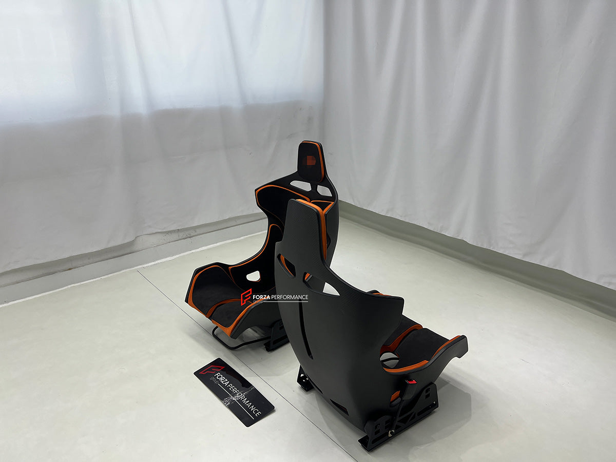 CARBON BUCKET SEATS LWCB for MCLAREN 650S 2014 - 2017

A single seat can be sold, purchasing a pair is not required.

All bucket seats photos on our website are real images of the actual product.

We produce custom carbon bucket seats for every Ferrari models. We offer fully customizable options.

Custom Options:

Cushion Inserts:&nbsp;Custom Design
Finishing Options:&nbsp;Alcantara, Leather, Cloth
Logo Options:&nbsp;Custom Logo by your request

Seats shell material:&nbsp;Dry Carbon

NOTE: Professional inst