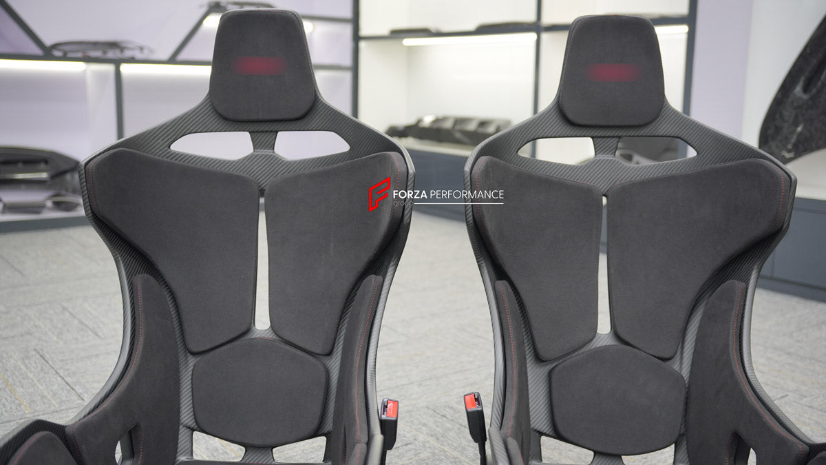 CARBON BUCKET SEATS LWCB for MCLAREN ARTURA 540C 570S 600LT 675LT 720S COUPE 765LT GT GTS SENNA

A single seat can be sold, purchasing a pair is not required.

All bucket seats photos on our website are real images of the actual product.

We produce custom carbon bucket seats for every McLaren models. We offer fully customizable options.

Custom Options:

Cushion Inserts: Custom Design
Finishing Options: Alcantara, Leather, Cloth
Logo Options: Custom Logo by your request
Seats shell material: Carbon

NOTE: 