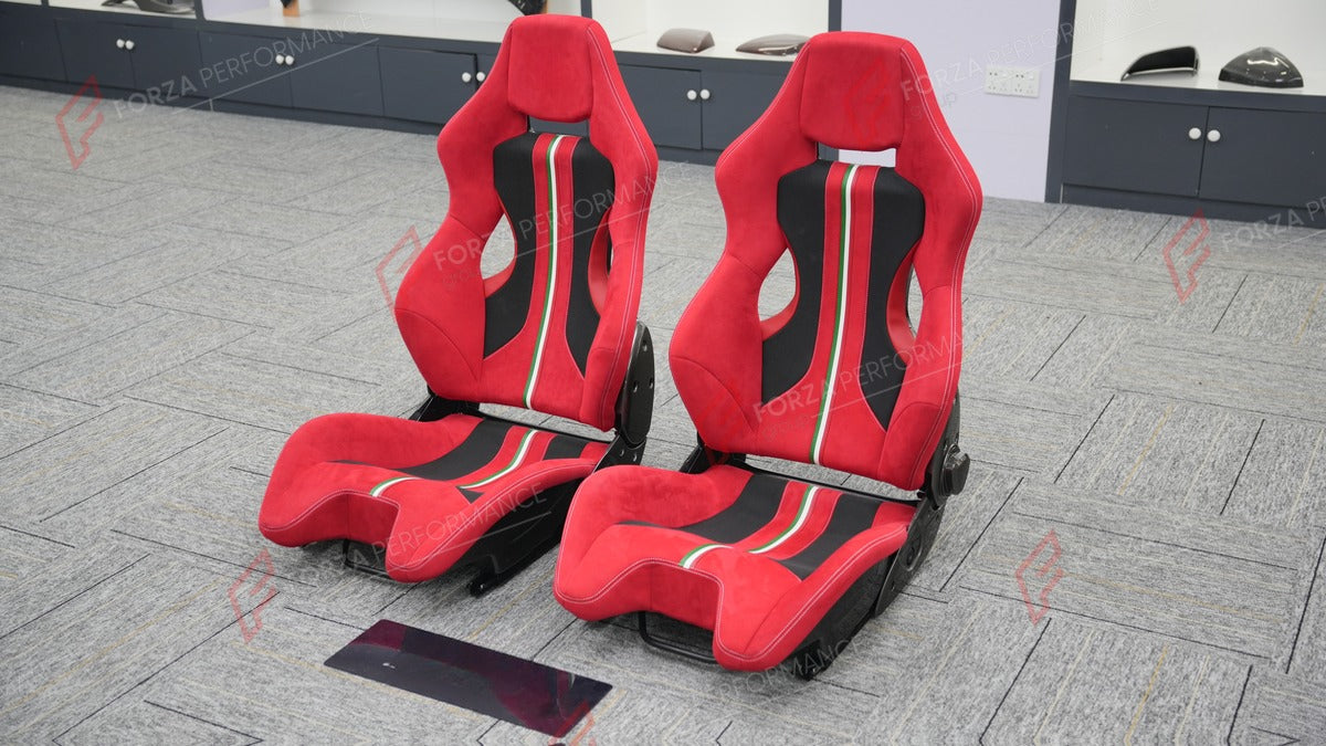 CARBON BUCKET SEATS LWCB for MCLAREN ARTURA 540C 570S 600LT 675LT 720S COUPE 765LT GT GTS SENNA

A single seat can be sold, purchasing a pair is not required.

All bucket seats photos on our website are real images of the actual product.

We produce custom carbon bucket seats for every McLaren models. We offer fully customizable options.

Custom Options:

Cushion Inserts: Custom Design
Finishing Options: Alcantara, Leather, Cloth
Logo Options: Custom Logo by your request
Seats shell material: Carbon

NOTE: 