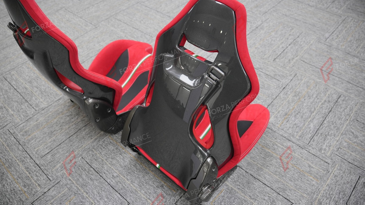 CARBON BUCKET SEATS LWCB for MCLAREN ARTURA 540C 570S 600LT 675LT 720S COUPE 765LT GT GTS SENNA

A single seat can be sold, purchasing a pair is not required.

All bucket seats photos on our website are real images of the actual product.

We produce custom carbon bucket seats for every McLaren models. We offer fully customizable options.

Custom Options:

Cushion Inserts: Custom Design
Finishing Options: Alcantara, Leather, Cloth
Logo Options: Custom Logo by your request
Seats shell material: Carbon

NOTE: 