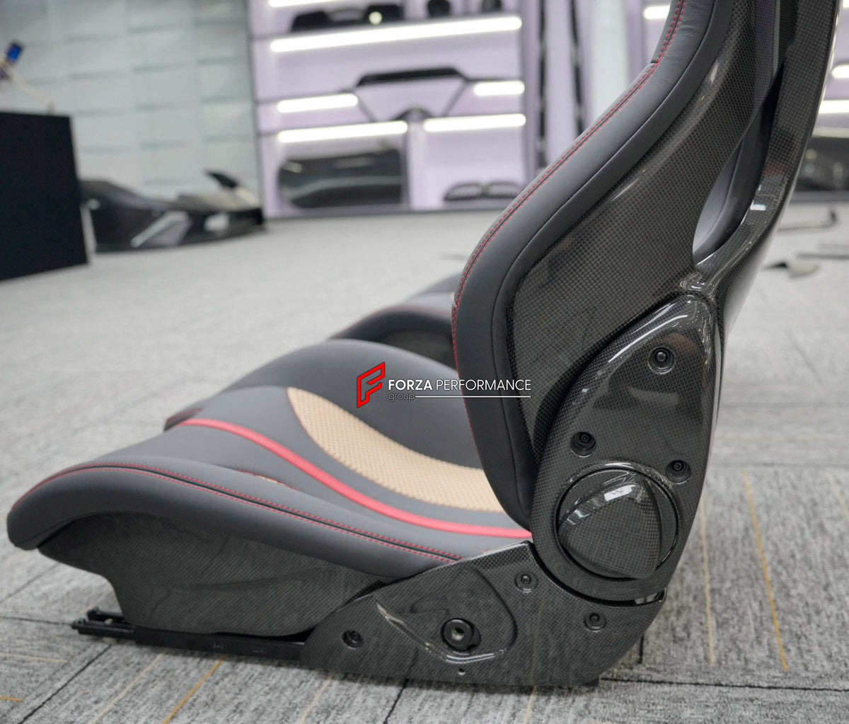 CARBON BUCKET SEATS LWCB for MCLAREN ARTURA 540C 570S 600LT 675LT 720S COUPE 765LT GT GTS SENNA

A single seat can be sold, purchasing a pair is not required.

All bucket seats photos on our website are real images of the actual product.

We produce custom carbon bucket seats for every McLaren models. We offer fully customizable options.

Custom Options:

Cushion Inserts: Custom Design
Finishing Options: Alcantara, Leather, Cloth
Logo Options: Custom Logo by your request
Seats shell material: Carbon

NOTE: 