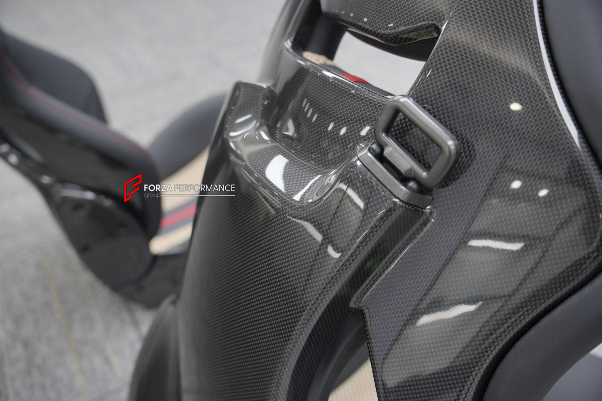 CARBON BUCKET SEATS LWCB for MCLAREN ARTURA 540C 570S 600LT 675LT 720S COUPE 765LT GT GTS SENNA

A single seat can be sold, purchasing a pair is not required.

All bucket seats photos on our website are real images of the actual product.

We produce custom carbon bucket seats for every McLaren models. We offer fully customizable options.

Custom Options:

Cushion Inserts: Custom Design
Finishing Options: Alcantara, Leather, Cloth
Logo Options: Custom Logo by your request
Seats shell material: Carbon

NOTE: 
