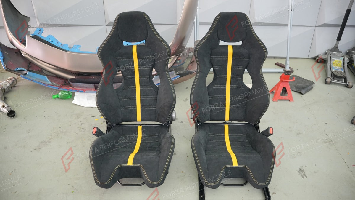 CARBON BUCKET SEATS LWCB for PORSCHE 718 982 911 991 992 BOXSTER CAYMAN CAYENNE MACAN

A single seat can be sold, purchasing a pair is not required.

All bucket seats photos on our website are real images of the actual product.

We produce custom carbon bucket seats for every Porsche models. We offer fully customizable options.

Custom Options:

Cushion Inserts: Custom Design
Finishing Options: Alcantara, Leather, Cloth
Logo Options: Custom Logo by your request
Seats shell material: Carbon

NOTE: Profession