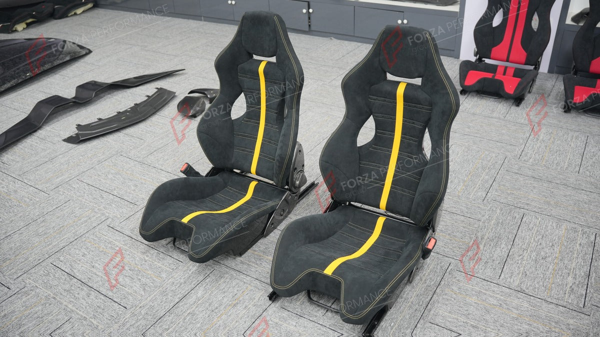 CARBON BUCKET SEATS LWCB for PORSCHE 718 982 911 991 992 BOXSTER CAYMAN CAYENNE MACAN

A single seat can be sold, purchasing a pair is not required.

All bucket seats photos on our website are real images of the actual product.

We produce custom carbon bucket seats for every Porsche models. We offer fully customizable options.

Custom Options:

Cushion Inserts: Custom Design
Finishing Options: Alcantara, Leather, Cloth
Logo Options: Custom Logo by your request
Seats shell material: Carbon

NOTE: Profession