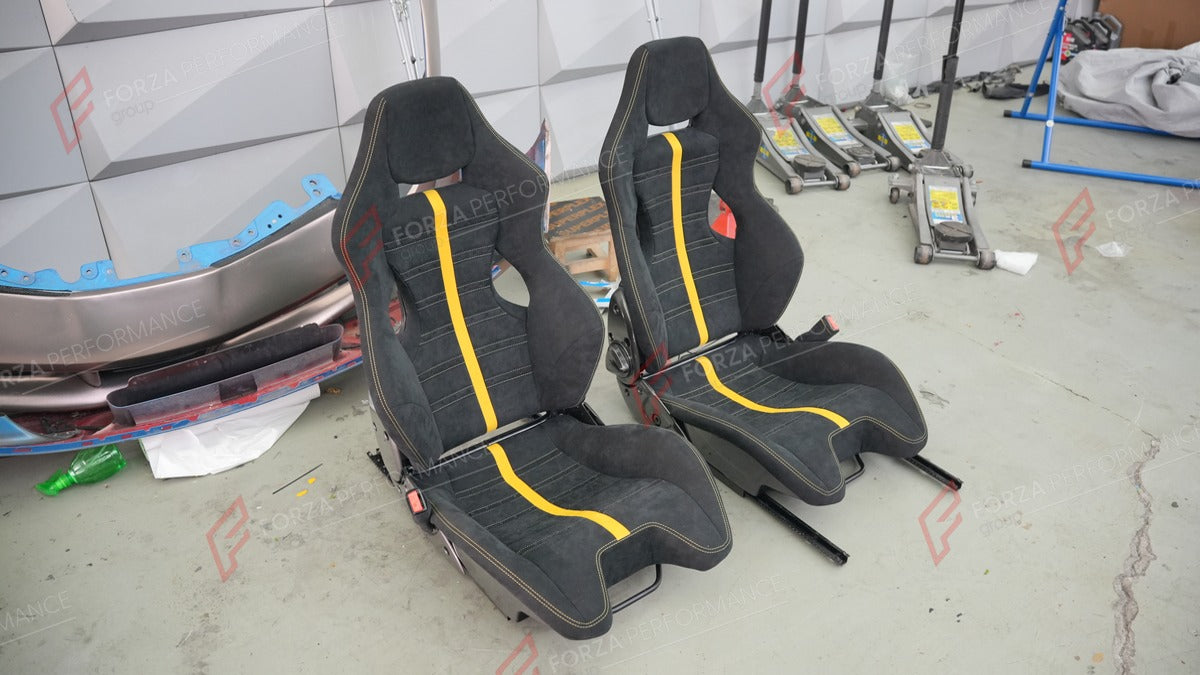 CARBON BUCKET SEATS LWCB for PORSCHE 718 982 911 991 992 BOXSTER CAYMAN CAYENNE MACAN

A single seat can be sold, purchasing a pair is not required.

All bucket seats photos on our website are real images of the actual product.

We produce custom carbon bucket seats for every Porsche models. We offer fully customizable options.

Custom Options:

Cushion Inserts: Custom Design
Finishing Options: Alcantara, Leather, Cloth
Logo Options: Custom Logo by your request
Seats shell material: Carbon

NOTE: Profession