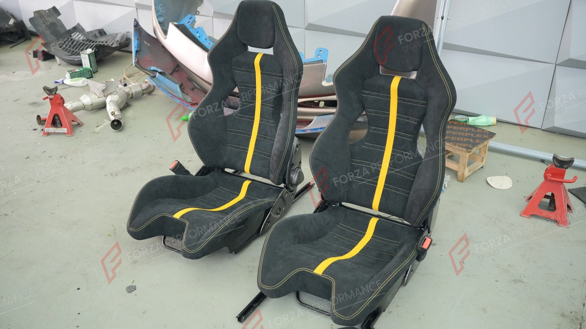 CARBON BUCKET SEATS LWCB for PORSCHE 718 982 911 991 992 BOXSTER CAYMAN CAYENNE MACAN

A single seat can be sold, purchasing a pair is not required.

All bucket seats photos on our website are real images of the actual product.

We produce custom carbon bucket seats for every Porsche models. We offer fully customizable options.

Custom Options:

Cushion Inserts: Custom Design
Finishing Options: Alcantara, Leather, Cloth
Logo Options: Custom Logo by your request
Seats shell material: Carbon

NOTE: Profession