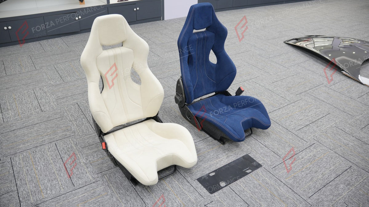 CARBON BUCKET SEATS LWCB for PORSCHE 718 982 911 991 992 BOXSTER CAYMAN CAYENNE MACAN

A single seat can be sold, purchasing a pair is not required.

All bucket seats photos on our website are real images of the actual product.

We produce custom carbon bucket seats for every Porsche models. We offer fully customizable options.

Custom Options:

Cushion Inserts: Custom Design
Finishing Options: Alcantara, Leather, Cloth
Logo Options: Custom Logo by your request
Seats shell material: Carbon

NOTE: Profession