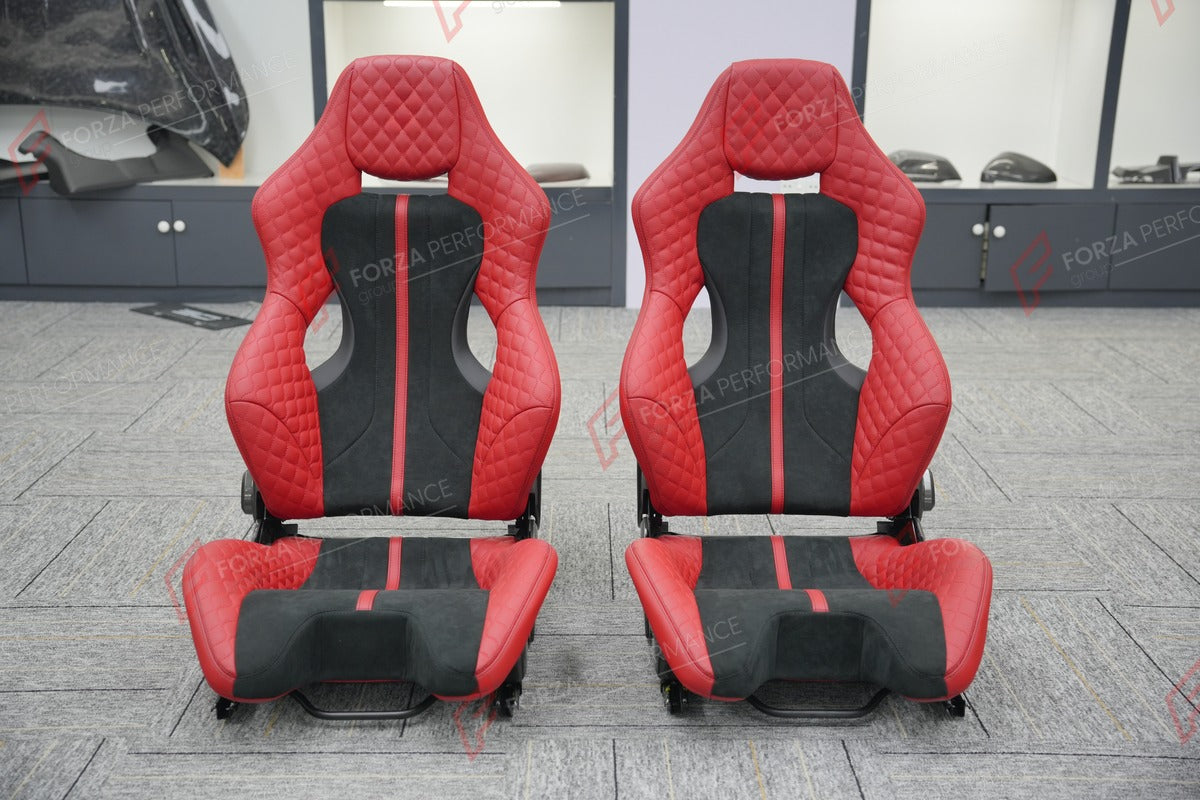 CARBON BUCKET SEATS LWCB for PORSCHE 718 982 911 991 992 BOXSTER CAYMAN CAYENNE MACAN

A single seat can be sold, purchasing a pair is not required.

All bucket seats photos on our website are real images of the actual product.

We produce custom carbon bucket seats for every Porsche models. We offer fully customizable options.

Custom Options:

Cushion Inserts: Custom Design
Finishing Options: Alcantara, Leather, Cloth
Logo Options: Custom Logo by your request
Seats shell material: Carbon

NOTE: Profession