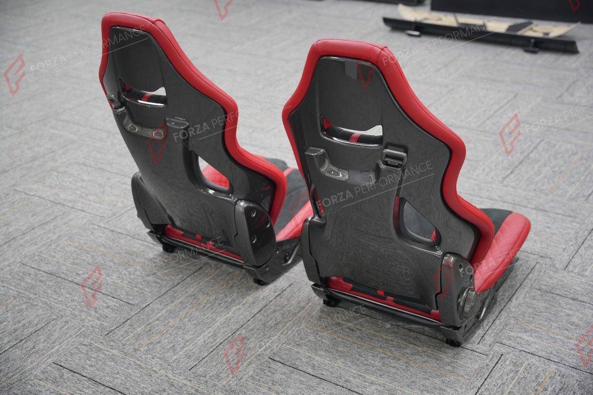 CARBON BUCKET SEATS LWCB for PORSCHE 718 982 911 991 992 BOXSTER CAYMAN CAYENNE MACAN

A single seat can be sold, purchasing a pair is not required.

All bucket seats photos on our website are real images of the actual product.

We produce custom carbon bucket seats for every Porsche models. We offer fully customizable options.

Custom Options:

Cushion Inserts: Custom Design
Finishing Options: Alcantara, Leather, Cloth
Logo Options: Custom Logo by your request
Seats shell material: Carbon

NOTE: Profession