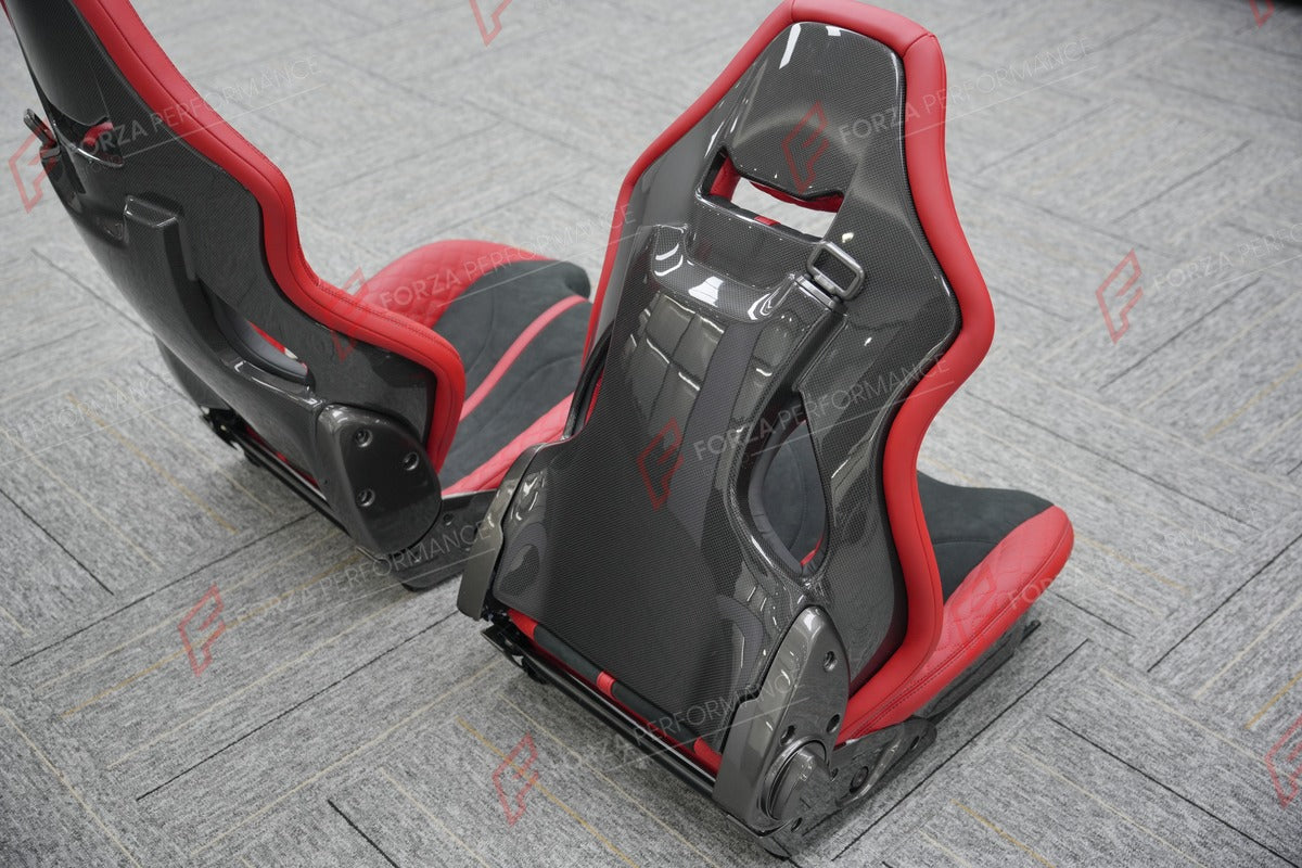 CARBON BUCKET SEATS LWCB for PORSCHE 718 982 911 991 992 BOXSTER CAYMAN CAYENNE MACAN

A single seat can be sold, purchasing a pair is not required.

All bucket seats photos on our website are real images of the actual product.

We produce custom carbon bucket seats for every Porsche models. We offer fully customizable options.

Custom Options:

Cushion Inserts: Custom Design
Finishing Options: Alcantara, Leather, Cloth
Logo Options: Custom Logo by your request
Seats shell material: Carbon

NOTE: Profession